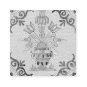 Delfts Tegel Antiek Keramische Bloempot Rubberstempel (Afrduk)