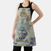 Delfts Tegel Antiek Keramische Bloempot Schort (Insitu)