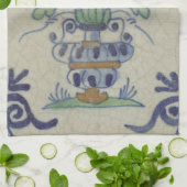 Delfts Tegel Antiek Keramische Bloempot Theedoek (Gevouwen)