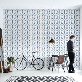 Delfts Tegel Blauw Wit Behang