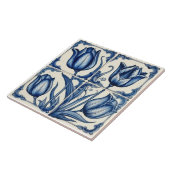 Delfts Tegel Blauw-witte Tegel Tegeltje (Zijkant)