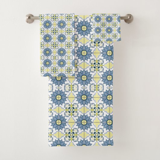 Delfts Tegel patroon Bad Handdoek (Insitu)