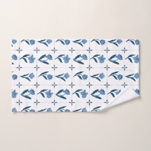 Delfts Tegel patroon Bad Handdoek (Handdoek)