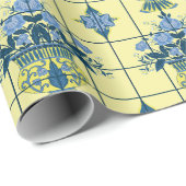 Delfts Tegel patroon Cadeaupapier (Rol Hoek)