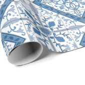 Delfts Tegel patroon Cadeaupapier (Rol Hoek)