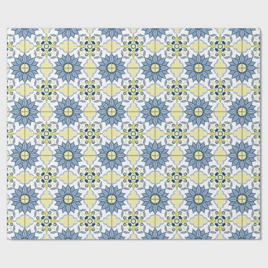 Delfts Tegel patroon Cadeaupapier (Vlak)