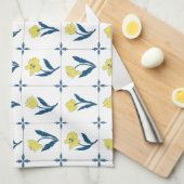 Delfts Tegel patroon Theedoek (Quarter Fold)