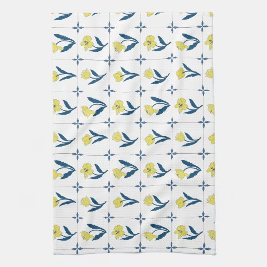 Delfts Tegel patroon Theedoek (Verticaal)