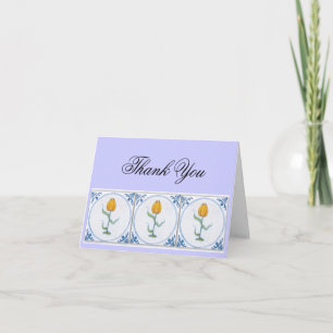 Delfts Tulp Tegeltjes Kunst Bedankkaart