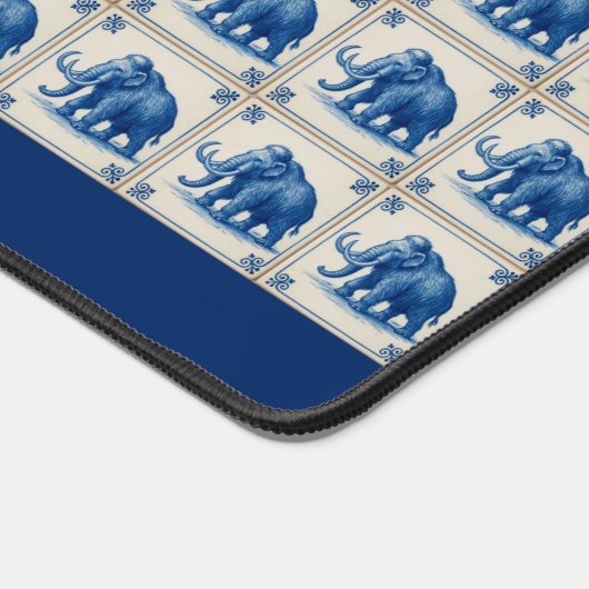 Delfts wollige mammoet bureaumat (Hoek)