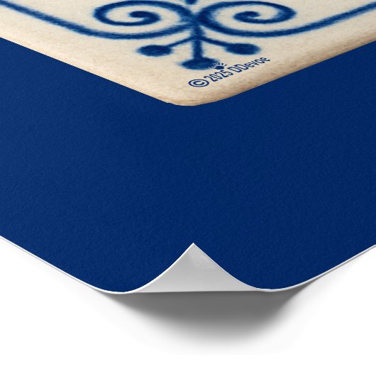 Delfts wollige mammoet poster (Hoek)