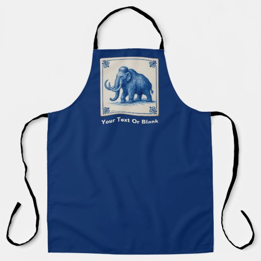 Delfts wollige mammoet schort (Voorkant)