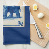 Delfts wollige mammoet theedoek (Quarter Fold)