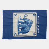 Delfts wollige mammoet theedoek (Horizontaal)