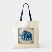 Delfts wollige mammoet tote bag (Voorkant)