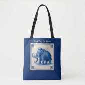 Delfts wollige mammoet tote bag (Voorkant)