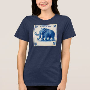 Delfts wollige mammoet Tri-Blend shirt