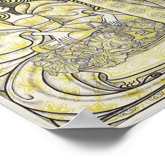 Delftsche Slaolie art nouveau Poster (Hoek)