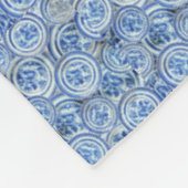 DELFTSE BORDEN FLEECE DEKEN (Hoek)