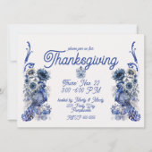 Delftse Thanksgiving fazantenuitnodiging Kaart (Voorkant)