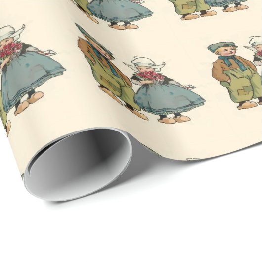 Delftse Windmolen Design Cadeaupapier (Rol Hoek)