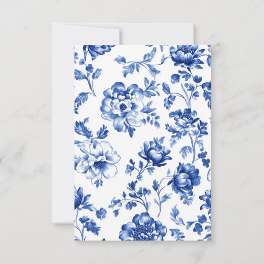 delftware Blauwe Bloemboog reactie rsvp (Achterkant)