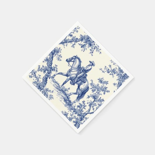 Delftware Cowboy Servet (Hoek)