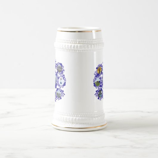 Delftware/Delft Blue Style Holland Stein Bierpul (Center)