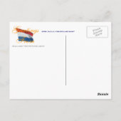 Delftware Pattern en Clogs Greetings uit Nederland Briefkaart (Achterkant)