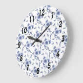 Delftware Style Pansy Grote Klok (Hoek)