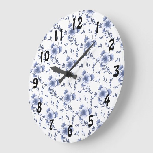 Delftware Style Pansy Grote Klok (Hoek)