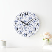 Delftware Style Pansy Grote Klok (Huis)