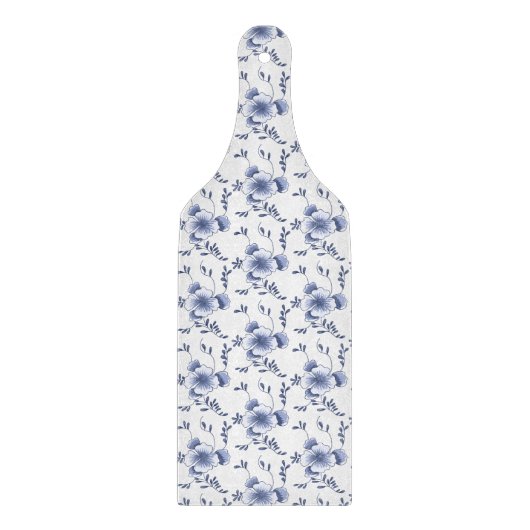 Delftware Style Pansy Snijplank (Voorkant)