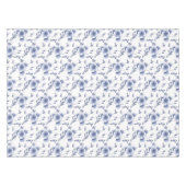 Delftware Style Pansy Tafelkleed (Voorkant (Horizontaal))