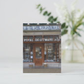 Delftware-winkel in Delft Briefkaart (Staand voorkant)