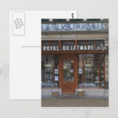 Delftware-winkel in Delft Briefkaart (Voorkant / Achterkant)