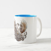 "Delfy Band Logo" Tweekleurige Koffiemok (Voorkant rechts)