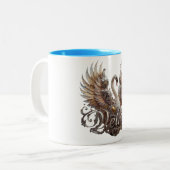 "Delfy Band Logo" Tweekleurige Koffiemok (Voorkant links)