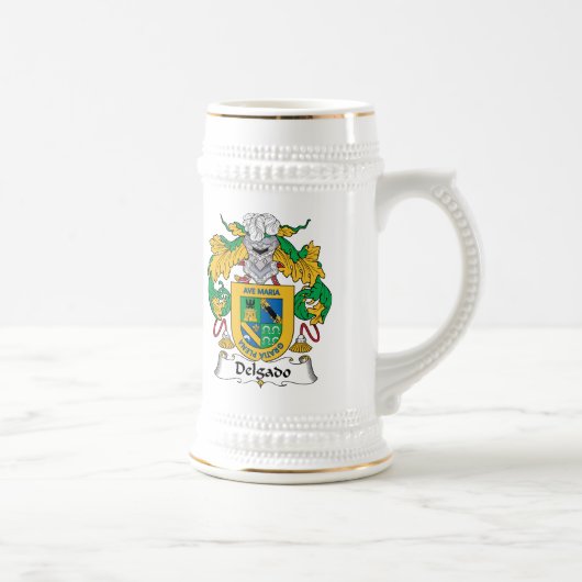 Delgado Family Crest Bierpul (Rechts)