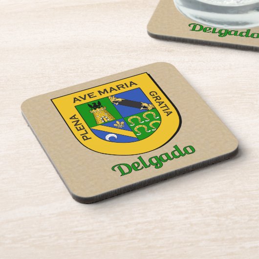 Delgado Family Shield Drankjes Onderzetter (Linkerzijde)