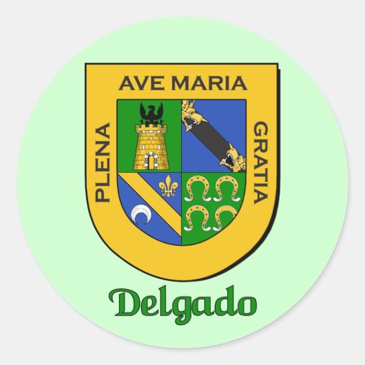 Delgado Family Shield Stickers (Voorkant)