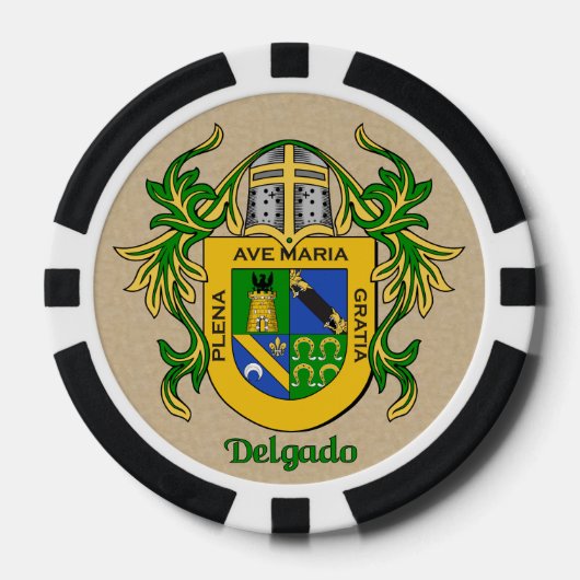 Delgado Heraldic Arms Poker Chips (Voorkant)