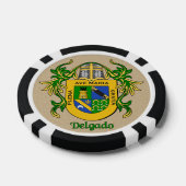Delgado Heraldic Arms Poker Chips (Enkel)