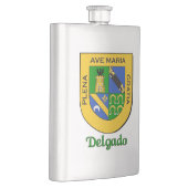 Delgado Heraldic Shield Heupfles (Rechts)