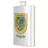 Delgado Heraldic Shield Heupfles (Links)