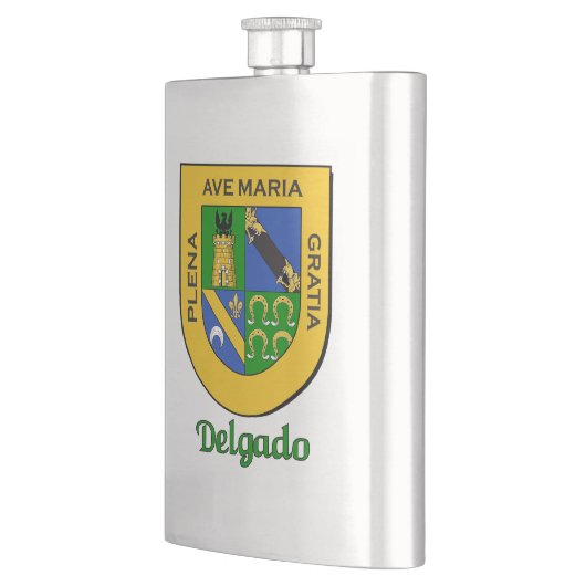 Delgado Heraldic Shield Heupfles (Links)