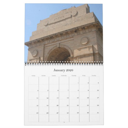 Delhi 2026 kalender (Jan 2026)