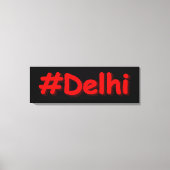 "#Delhi" Cute Design. Bestel nu Canvas Afdruk (Voorkant)