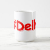 "#Delhi" Cute Design. Bestel nu Koffiemok (Center)