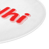 "#Delhi" Cute Design. Bestel nu Snijplank (Hoek)